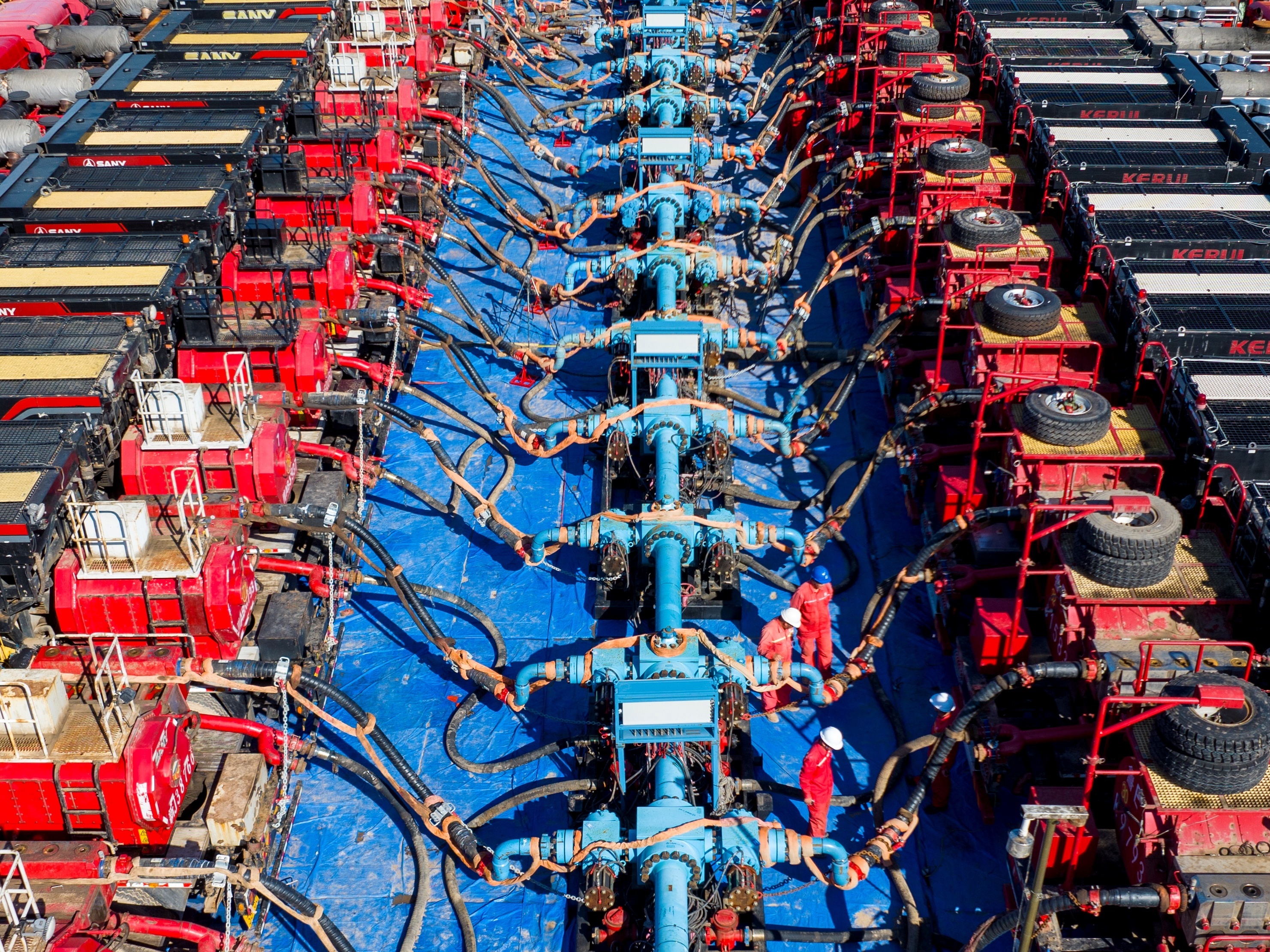 Frac spread hose application