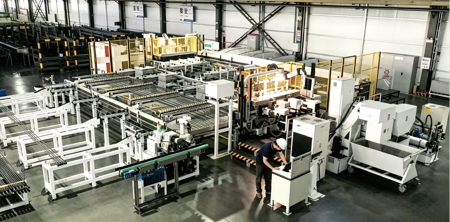 Automatic CNC thread machining line